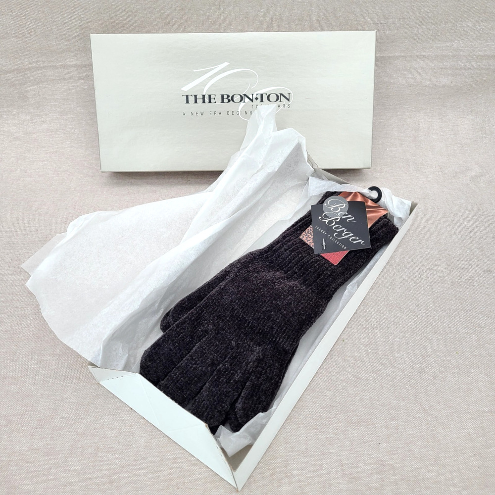 NOS Ben Berger Luxury Collection Womens Gloves - One Size - Dark Grey